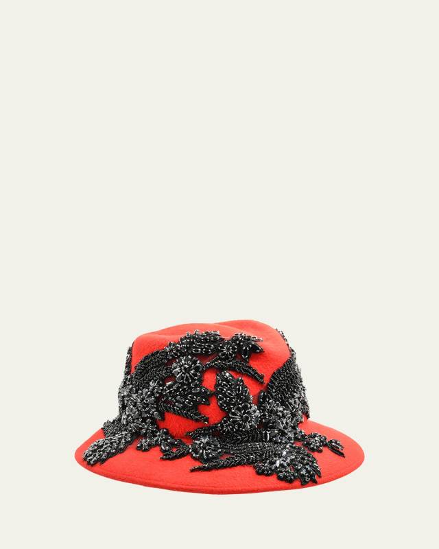 Jewel Sweep Wool Felt Fedora